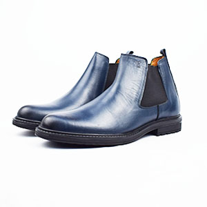 Botte bottine homme Chelsea 271 BLEU bottine en cuir homme Maroc